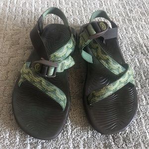 Green Chaco sandals